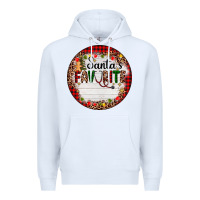 White custom name santas favorite nurse Premium Hoodie - AdoDesignShop