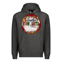 Charcoal Heather custom name santas favorite nurse Premium Hoodie - AdoDesignShop