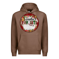Chestnut custom name santas favorite nurse Premium Hoodie - AdoDesignShop