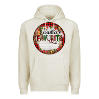 Oatmeal Heather custom name santas favorite nurse Premium Hoodie - AdoDesignShop