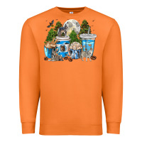 Carrot Wolf coffee cups Premium Sweatshirt - texasbilliewilder
