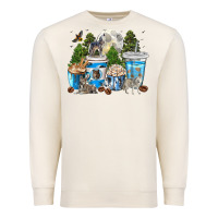 Sandshell Wolf coffee cups Premium Sweatshirt - texasbilliewilder