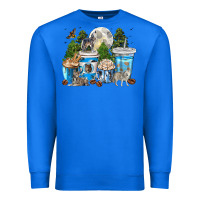 True Royal Wolf coffee cups Premium Sweatshirt - texasbilliewilder
