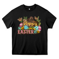 Black Happy Easter Heavy Core Tee - LillyAllenDesigns