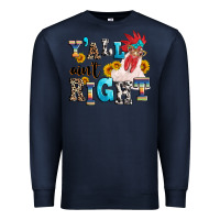 Navy Y'all ain't right crazy Premium Sweatshirt - texasbilliewilder