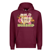 Burgundy made to worship Premium Hoodie - JahusDesignShop
