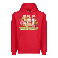 Red made to worship Premium Hoodie - JahusDesignShop