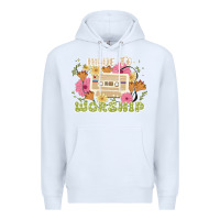 White made to worship Premium Hoodie - JahusDesignShop