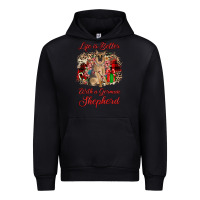 Black Christmas life is better with a german shepherd Urban Hoodie - JahusDesignShop