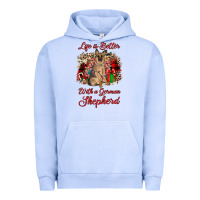 Pigment Grape Ice Christmas life is better with a german shepherd Urban Hoodie - JahusDesignShop