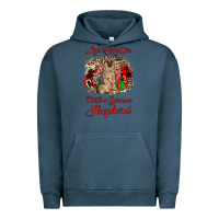 Pigment Midnight Navy Christmas life is better with a german shepherd Urban Hoodie - JahusDesignShop
