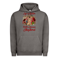 Pigment Tornado Christmas life is better with a german shepherd Urban Hoodie - JahusDesignShop
