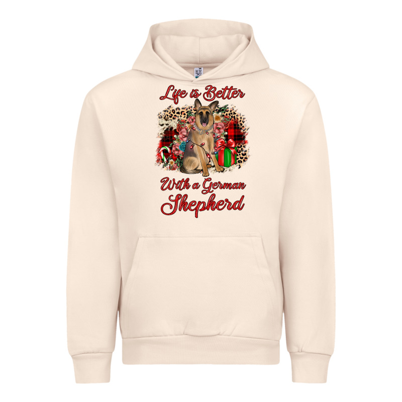 Christmas Life Is Better With A German Shepherd Urban Hoodie by JahusDesignShop | Teevron