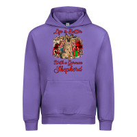 Tulip Christmas life is better with a german shepherd Urban Hoodie - JahusDesignShop