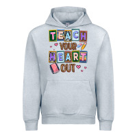 Heather Grey teach your heart out Urban Hoodie - AdoDesignShop