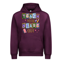 Mauve Wine teach your heart out Urban Hoodie - AdoDesignShop