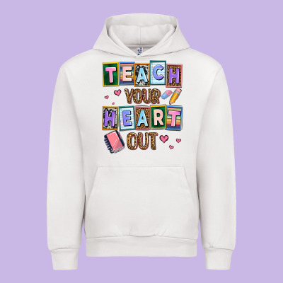 Teach Your Heart Out Urban Hoodie Designed By Adodesignshop