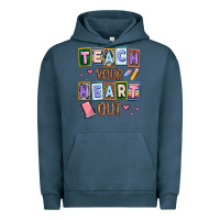 Pigment Midnight Navy teach your heart out Urban Hoodie - AdoDesignShop