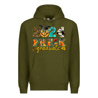 Army Green 2024 pre k graduate Premium Hoodie - AdoDesignShop