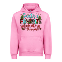 Fuchsia Pink santa s favorite respiratory therapist Urban Hoodie - JahusDesignShop