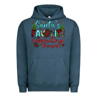 Pigment Midnight Navy santa s favorite respiratory therapist Urban Hoodie - JahusDesignShop