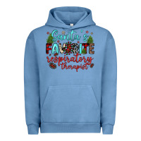 Pigment Pebble Blue santa s favorite respiratory therapist Urban Hoodie - JahusDesignShop