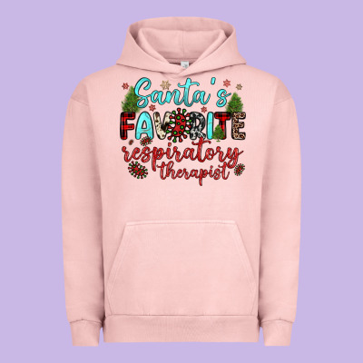 Santa S Favorite Respiratory Therapist Urban Hoodie Designed By Jahusdesignshop