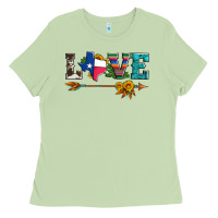 Love Texas Serape Cowhide Cactus And Sunflowers Ladies Tee | Teevron