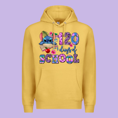 120 Days Of School Premium Hoodie Designed By Adodesignshop