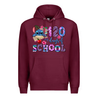Burgundy 120 days of school Premium Hoodie - AdoDesignShop