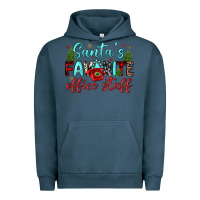 Pigment Midnight Navy santa s favorite office staff Urban Hoodie - JahusDesignShop