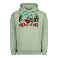 Pigment Oil Green santa s favorite office staff Urban Hoodie - JahusDesignShop