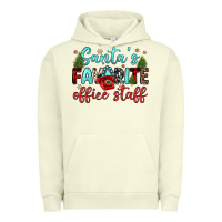 Pigment Pistachio santa s favorite office staff Urban Hoodie - JahusDesignShop