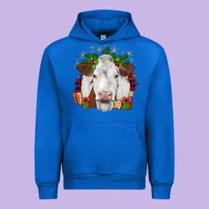 Christmas Simmental Urban Hoodie Designed By Jahusdesignshop
