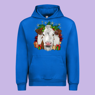 Christmas Simmental Urban Hoodie Designed By Jahusdesignshop