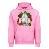 Fuchsia Pink christmas simmental Urban Hoodie - JahusDesignShop