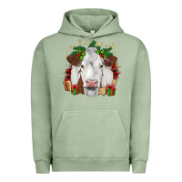 Pigment Oil Green christmas simmental Urban Hoodie - JahusDesignShop