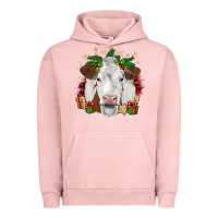 Pigment Salmon christmas simmental Urban Hoodie - JahusDesignShop