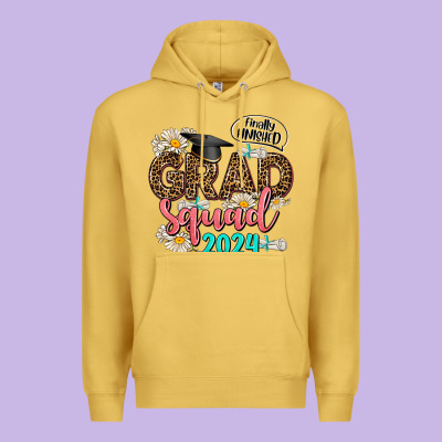 Grad Squad 2024 Premium Hoodie Designed By Adodesignshop