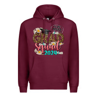 Burgundy grad squad 2024 Premium Hoodie - AdoDesignShop