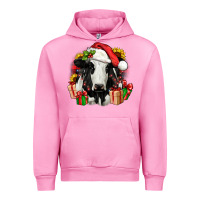 Fuchsia Pink christmas holstein Urban Hoodie - JahusDesignShop