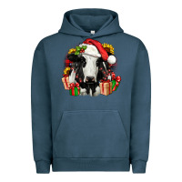 Pigment Midnight Navy christmas holstein Urban Hoodie - JahusDesignShop