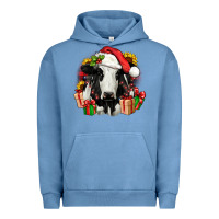 Pigment Pebble Blue christmas holstein Urban Hoodie - JahusDesignShop