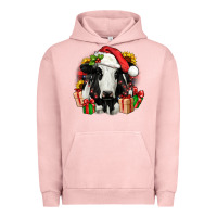 Pigment Salmon christmas holstein Urban Hoodie - JahusDesignShop