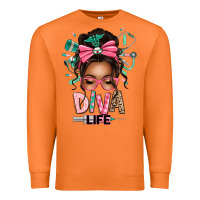 Carrot afro messy bun diva life Premium Sweatshirt - texasbilliewilder