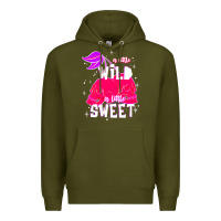 Army Green a little wild a little sweet Premium Hoodie - JahusDesignShop