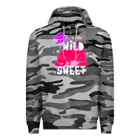 Slate Camo a little wild a little sweet Premium Hoodie - JahusDesignShop