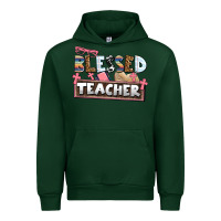 Forest Green blessed teacher Urban Hoodie - AdoDesignShop