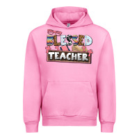 Fuchsia Pink blessed teacher Urban Hoodie - AdoDesignShop