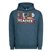 Pigment Midnight Navy blessed teacher Urban Hoodie - AdoDesignShop